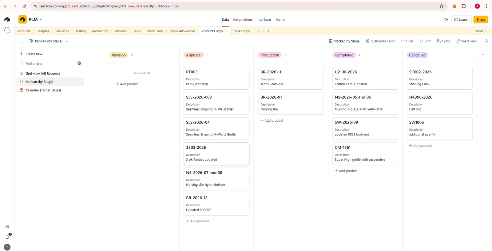 Airtable detailed record view
